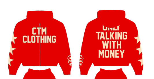 Red “Only Talking Money” Jacket