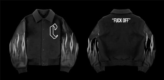 CTM Flames Varsity Jacket ￼